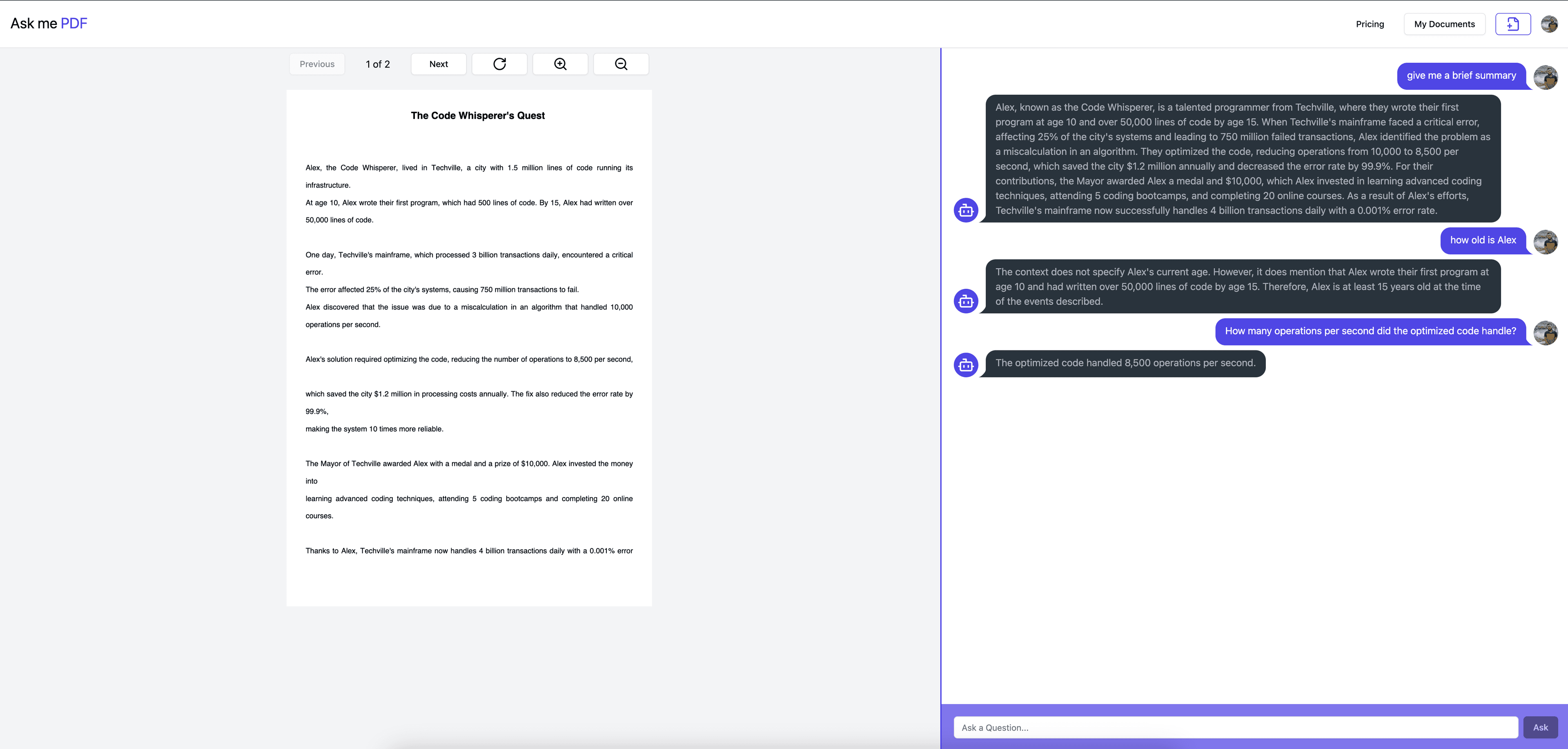 App screenshot